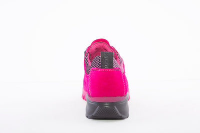 WALDLAUFER - 787950 AMIATA LACED WATERPROOF WALKING SHOE - PINK SUEDE