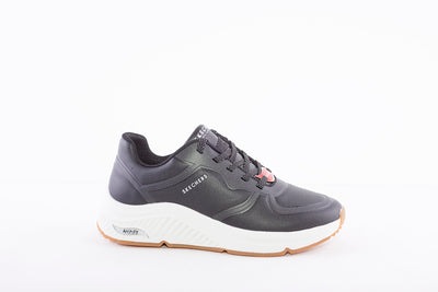 SKECHERS - 155570 ARCH FITS-MILES MILE MAKERS LACED TRAINER - BLACK