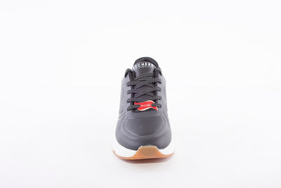 SKECHERS - 155570 ARCH FITS-MILES MILE MAKERS LACED TRAINER - BLACK
