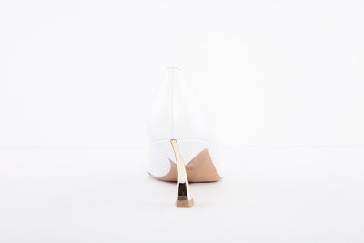 EMIS - 6047 MEDIUM HEEL DRESSY COURT SHOE - PEARL WHITE