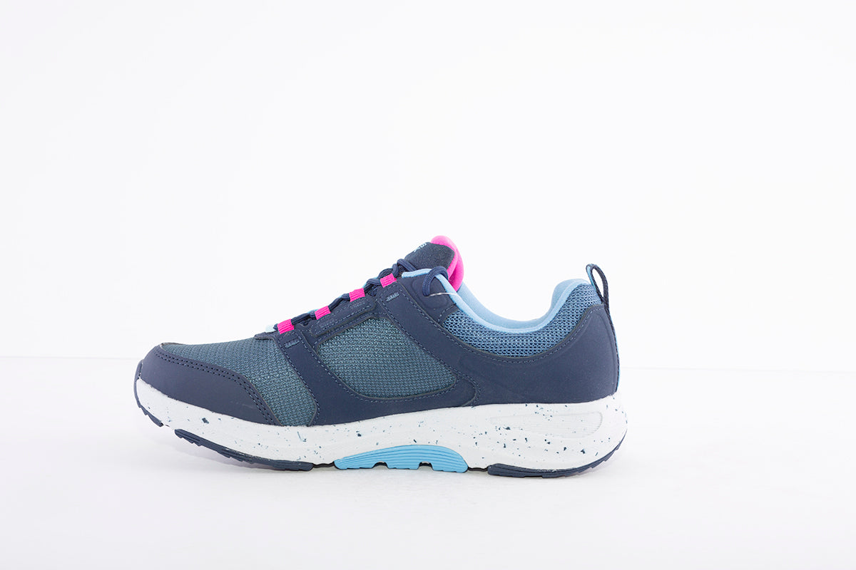 SKECHERS - 124428 GO WALK OUTDOOR LACE UP TRAINER - NAVY/PINK