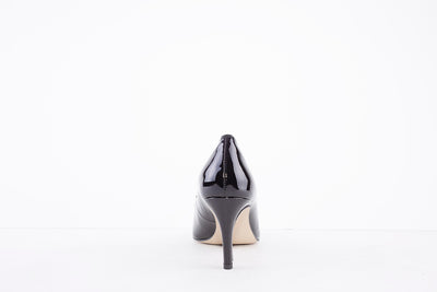 EMIS - 7928/8210 - HIGH HEEL COURT SHOE - BLACK PATENT