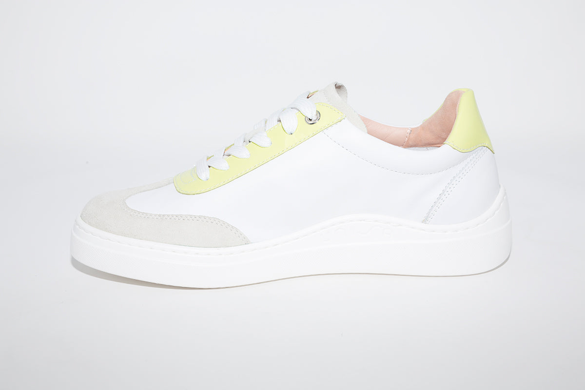 UNISA - Felis White Combi Laced Sneakers