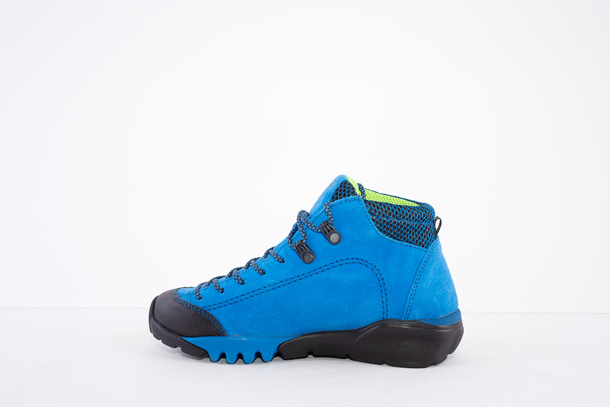 WALDLAUFER - 787970 AMIATA WATER RESISTANT LACE UP HIKING BOOT - BLUE SUEDE