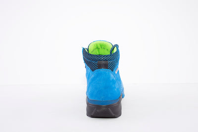 WALDLAUFER - 787970 AMIATA WATER RESISTANT LACE UP HIKING BOOT - BLUE SUEDE