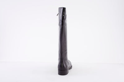 CAPRICE - 25508-019 LONG LOW HEEL BOOT - BLACK