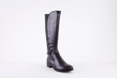 CAPRICE - 25509-019 LONG LOW HEEL BOOT - BLACK