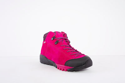 WALDLAUFER - 787970 AMIATA LACE UP WATER RESISTANT HIKING BOOT - PINK SUEDE