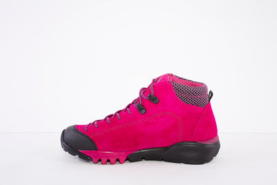 WALDLAUFER - 787970 AMIATA LACE UP WATER RESISTANT HIKING BOOT - PINK SUEDE
