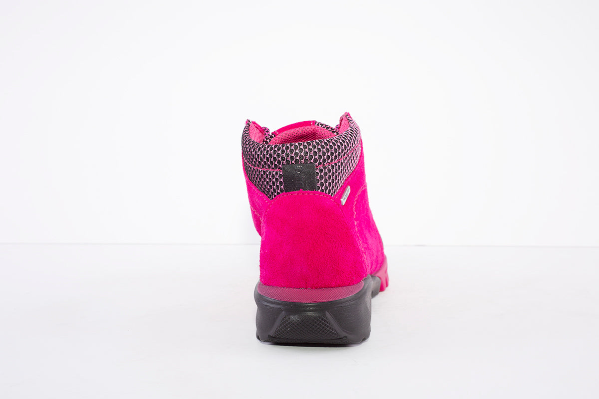 WALDLAUFER - 787970 AMIATA LACE UP WATER RESISTANT HIKING BOOT - PINK SUEDE