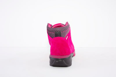 WALDLAUFER - 787970 AMIATA LACE UP WATER RESISTANT HIKING BOOT - PINK SUEDE