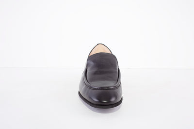 WONDERS - B-7610 FLAT DRESSY LOAFER - BLACK LEATHER
