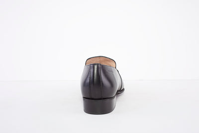 WONDERS - B-7610 FLAT DRESSY LOAFER - BLACK LEATHER