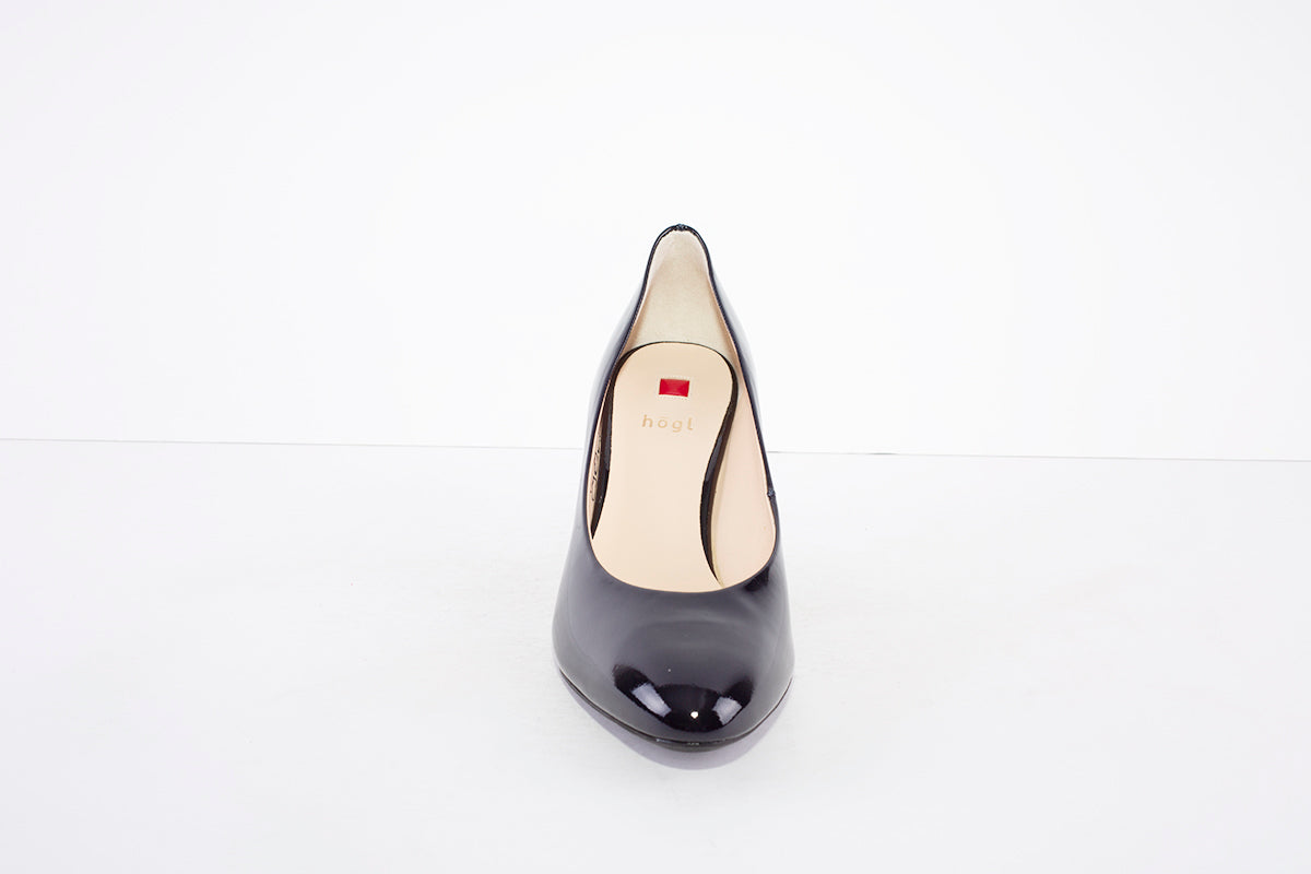 HOGL 0-176004 STUDIO 60-MEDIUM STILETTO  HEEL COURT SHOE - NAVY PATENT