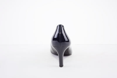HOGL 0-176004 STUDIO 60-MEDIUM STILETTO  HEEL COURT SHOE - NAVY PATENT