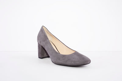 HOGL - 2-105002 MEDIUM HEEL COURT SHOE - GREY SUEDE
