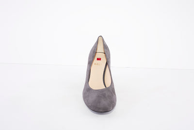 HOGL - 2-105002 MEDIUM HEEL COURT SHOE - GREY SUEDE