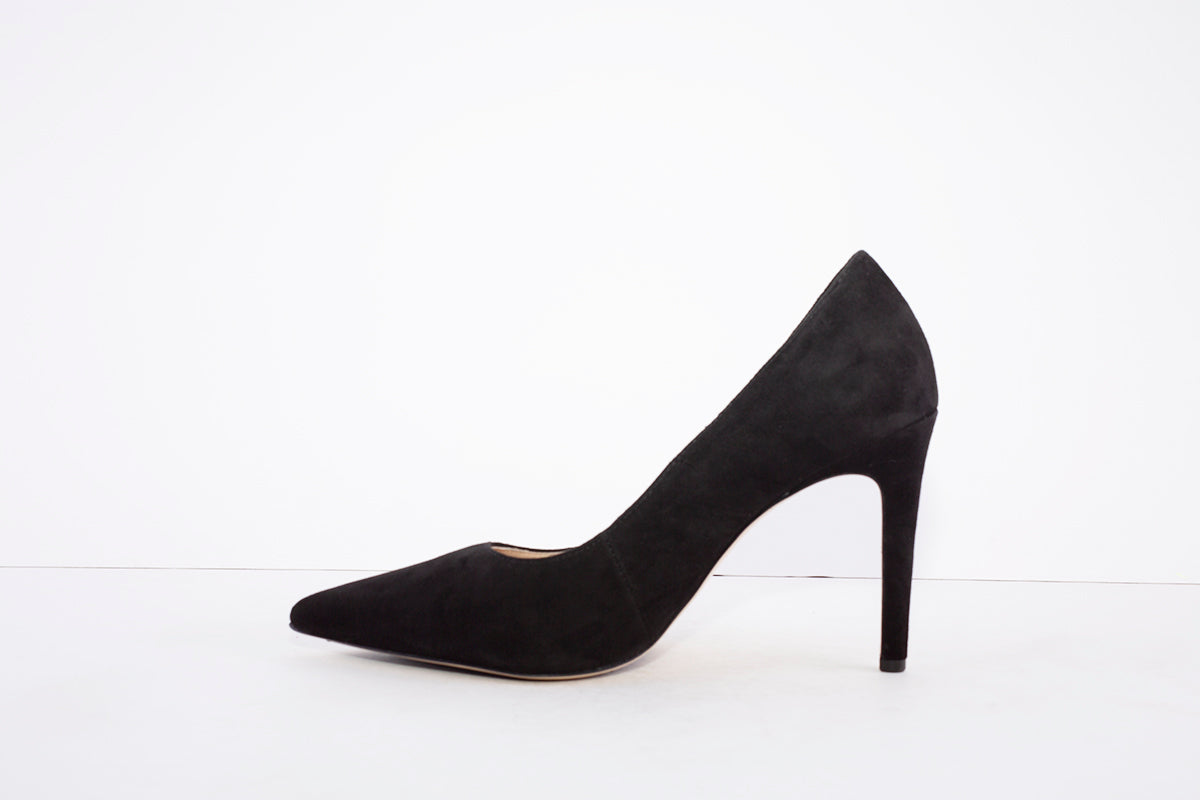 Högl Boulevard 90 High Stiletto Heel Court Shoe Black Suede