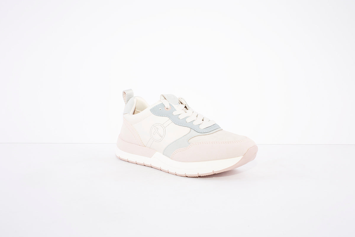 TAMARIS - 23733-430- LACED FASHION SHOE - CREAM COMBI