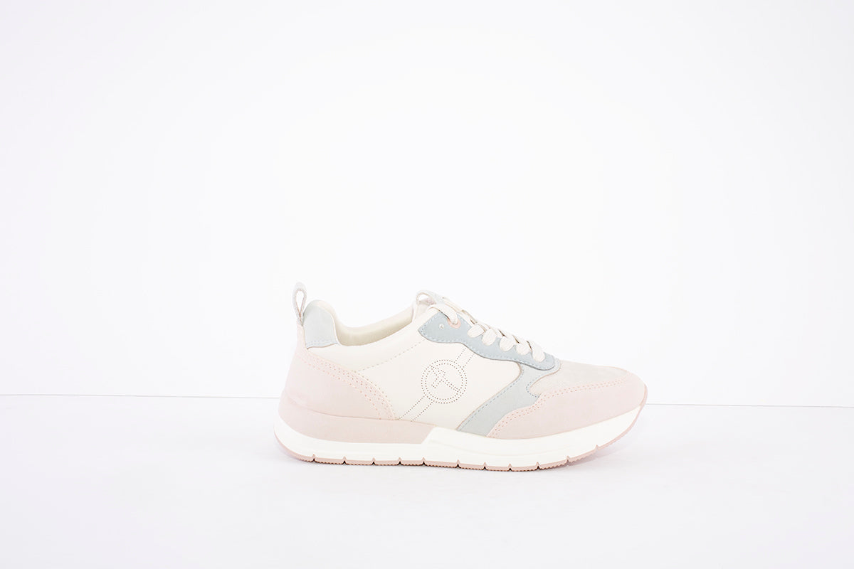 TAMARIS - 23733-430- LACED FASHION SHOE - CREAM COMBI