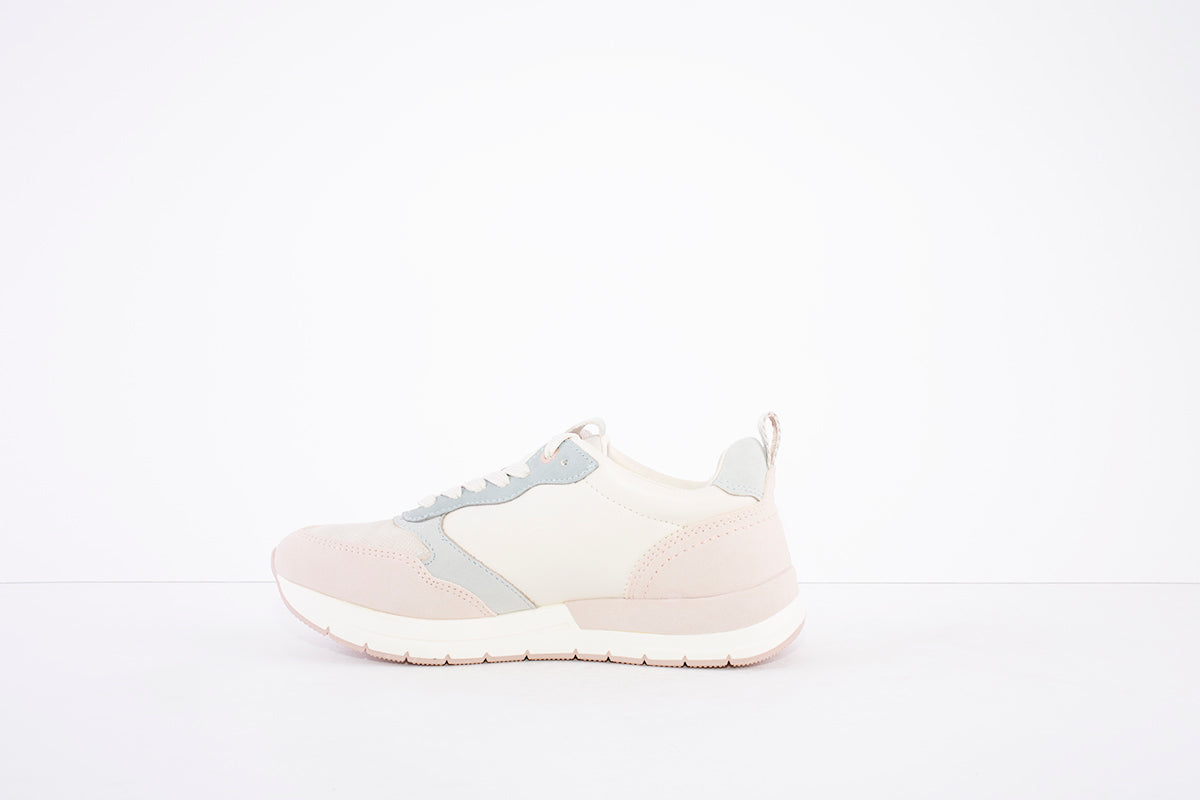 TAMARIS - 23733-430- LACED FASHION SHOE - CREAM COMBI