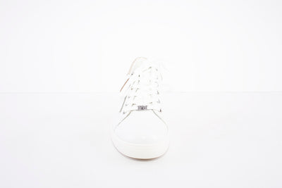 CAPRICE - 23753-102 LACED/ZIP FASHION SHOE - WHITE LEATHER