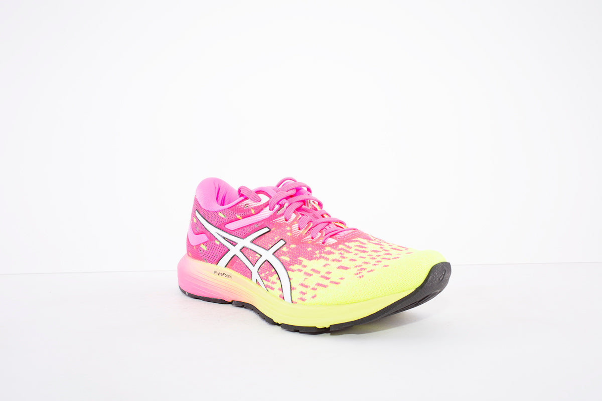 ASICS - DYNAFLYT 4 LACED TRAINER - PINK/YELLOW