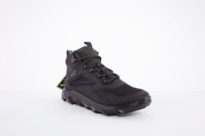 ECCO - 820223 LACED COMFORT WATERPROOF WALKING ANKLE BOOT - BLACK