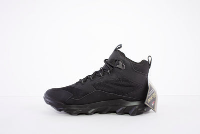 ECCO - 820223 LACED COMFORT WATERPROOF WALKING ANKLE BOOT - BLACK