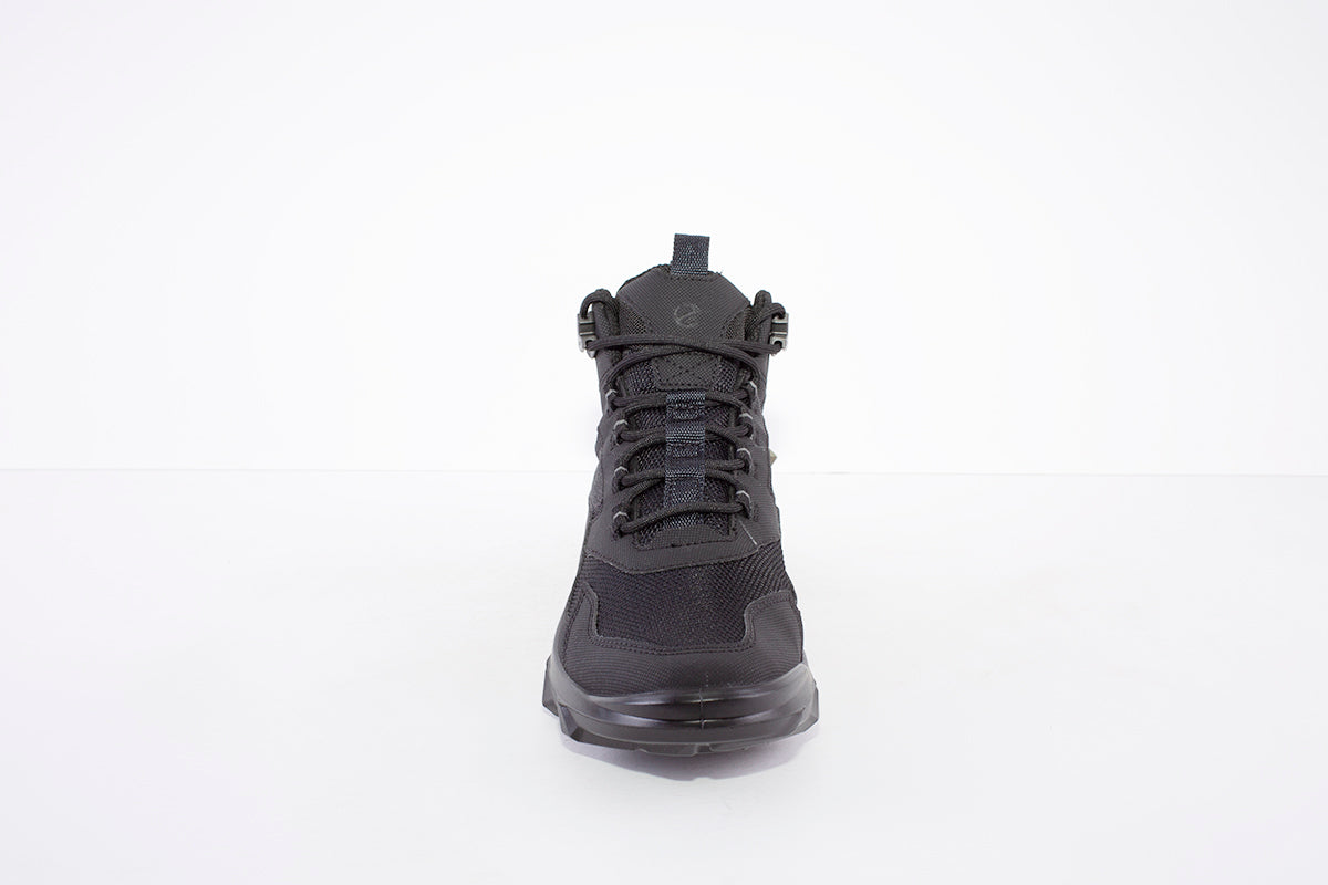 ECCO - 820223 LACED COMFORT WATERPROOF WALKING ANKLE BOOT - BLACK
