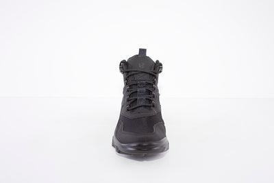 ECCO - 820223 LACED COMFORT WATERPROOF WALKING ANKLE BOOT - BLACK
