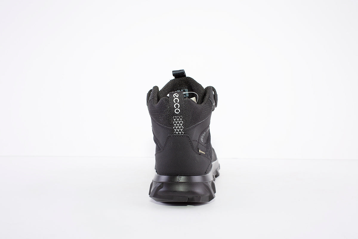 ECCO - 820223 LACED COMFORT WATERPROOF WALKING ANKLE BOOT - BLACK