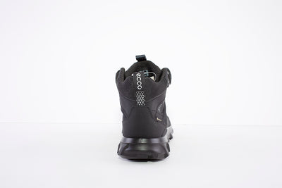 ECCO - 820223 LACED COMFORT WATERPROOF WALKING ANKLE BOOT - BLACK