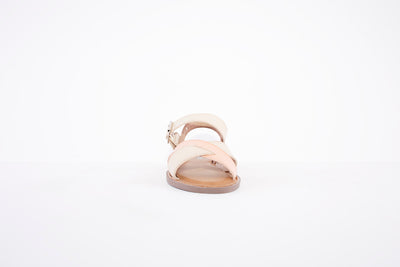 REFRESH - 79293- FLAT FASHION STRAP SANDAL - BEIGE COMB