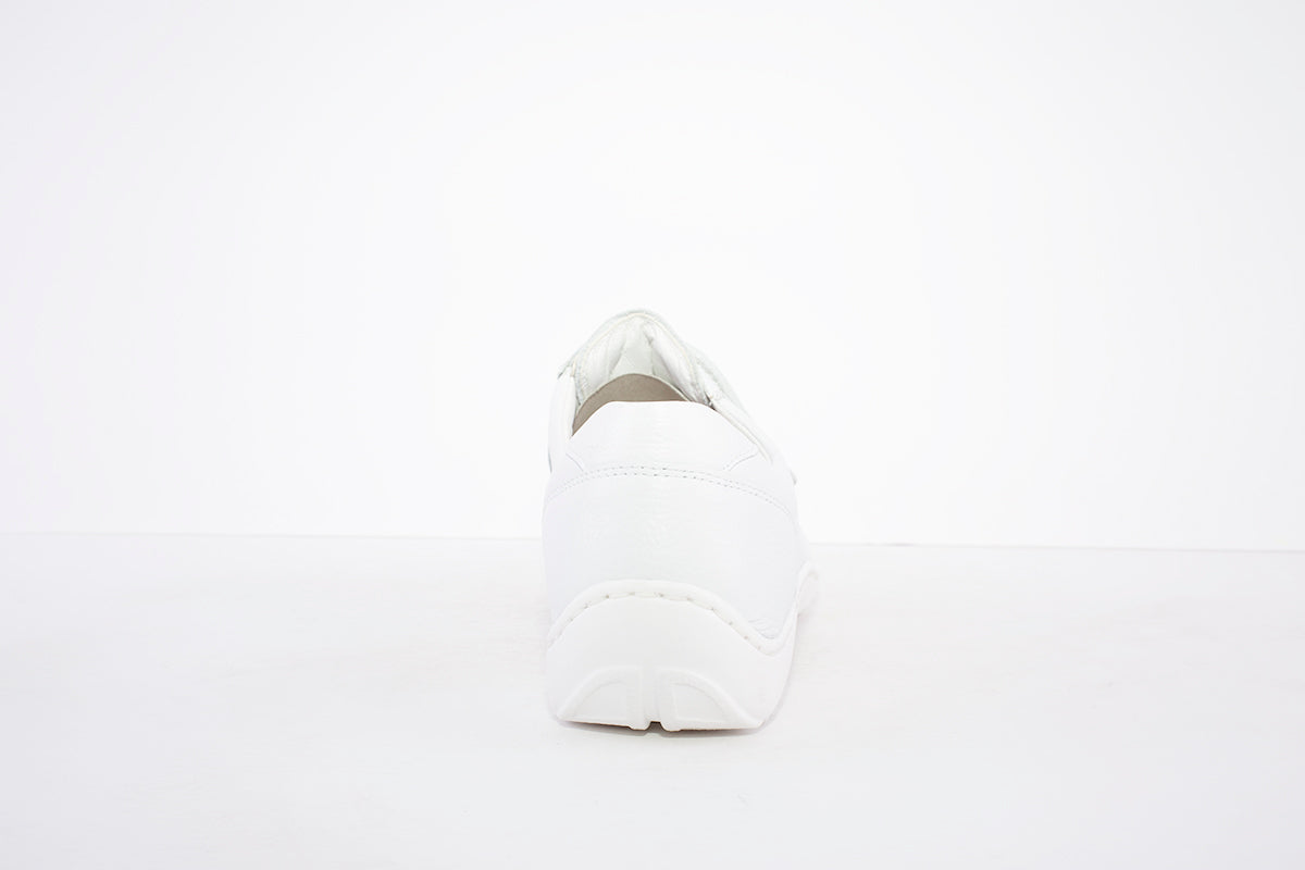 WALDLAUFER - 496301 171 HENNI DOUBLE VELCRO SHOE- H WIDTH - WHITE LEATHER