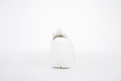 WALDLAUFER - 496301 171 HENNI DOUBLE VELCRO SHOE- H WIDTH - WHITE LEATHER
