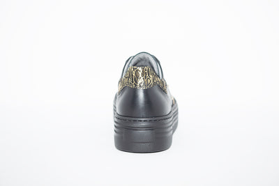 NeroGiardini - I013370D FLATFORM LACED FASHION SHOE - BLACK/GOLD
