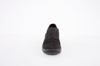 RIEKER TEX SLIP-ON SHOE - L7154-00 BLACK SUEDE