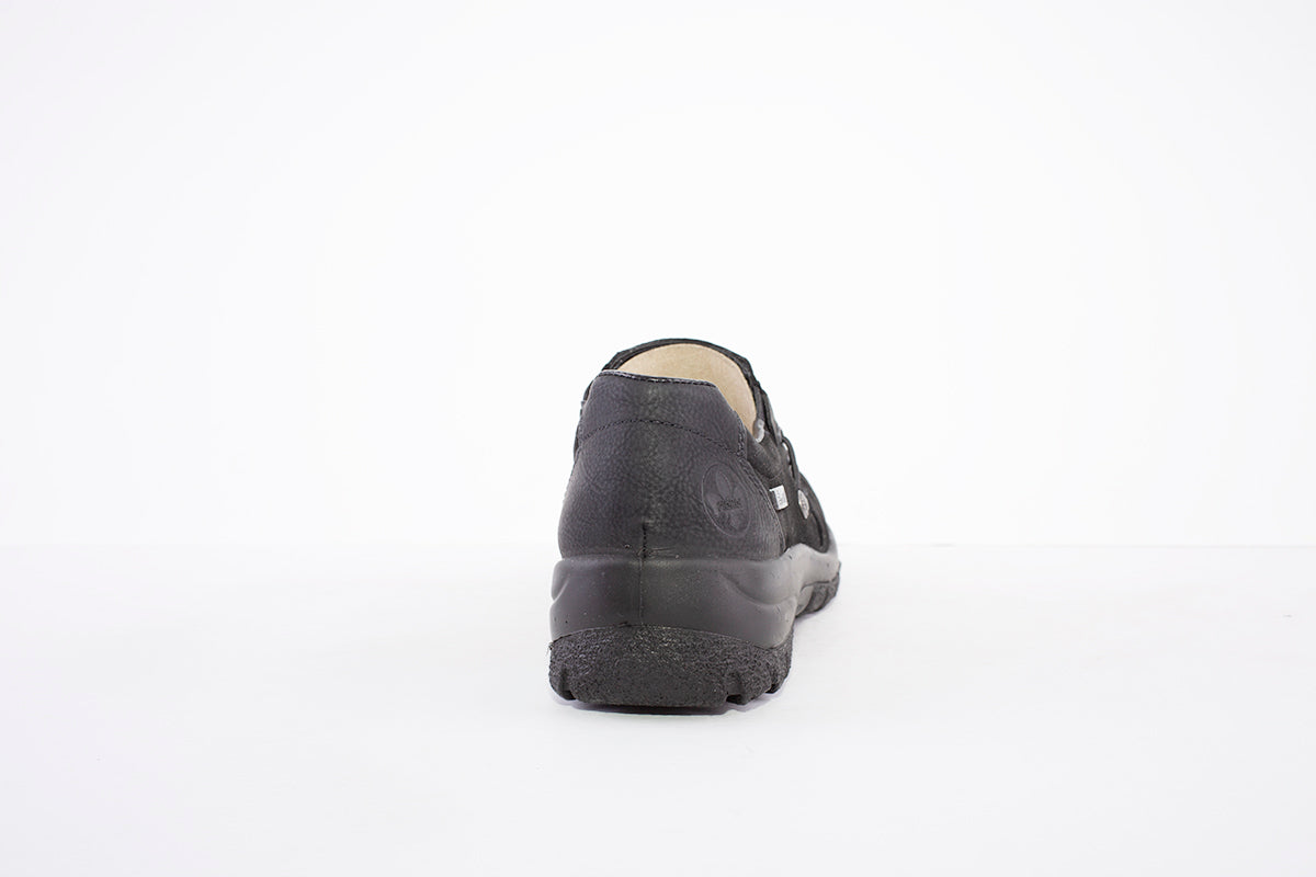 RIEKER TEX SLIP-ON SHOE - L7154-00 BLACK SUEDE