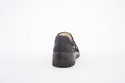 RIEKER TEX SLIP-ON SHOE - L7154-00 BLACK SUEDE