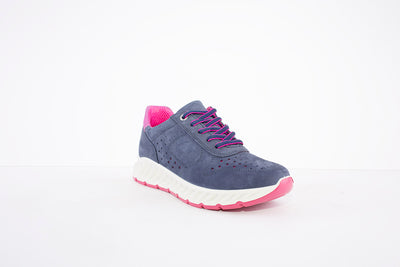 IMAC - 156810 LACE UP FASHION SHOE - NAVY/PINK
