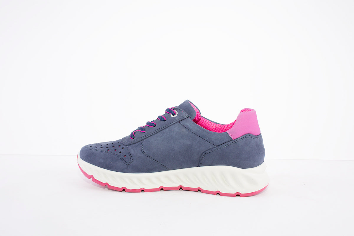 IMAC - 156810 LACE UP FASHION SHOE - NAVY/PINK
