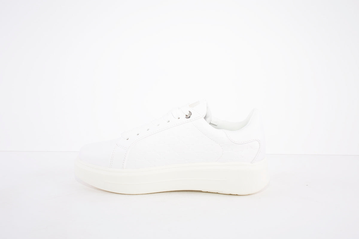 XTI - 44291 FLAT LACED FASHION SHOE - WHITE