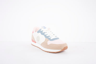 XTI - 43661 LACE UP FASHION SHOE - BEIGE/PINK