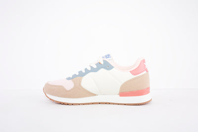 XTI - 43661 LACE UP FASHION SHOE - BEIGE/PINK