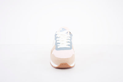 XTI - 43661 LACE UP FASHION SHOE - BEIGE/PINK