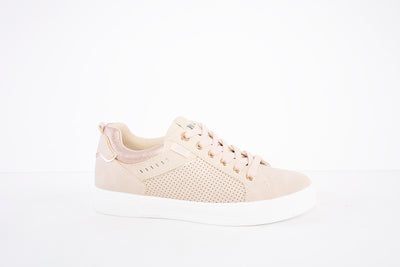 XTI - 44319 FLAT LACED FASHION SHOE - BEIGE