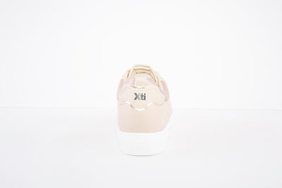 XTI - 44319 FLAT LACED FASHION SHOE - BEIGE