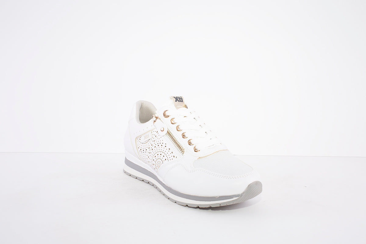 XTI - 44320 FLAT LACE UP FASHION SHOE - WHITE