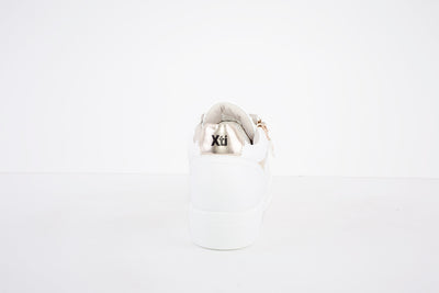XTI - 44309 LACED/ZIP FASHION SHOE - WHITE